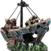 raeasily 10x10 shipwreck aquarium decoration resin sunken ship