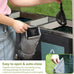 Reusable dog waste bag holder with waterproof design, magnetic closure, and portable attachment options