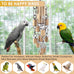 KATUMO 304 Stainless Steel and Natural Hardwood Large Bird Parrot Toy with Detachable Parts for Macaws, Cockatoos, African Greys