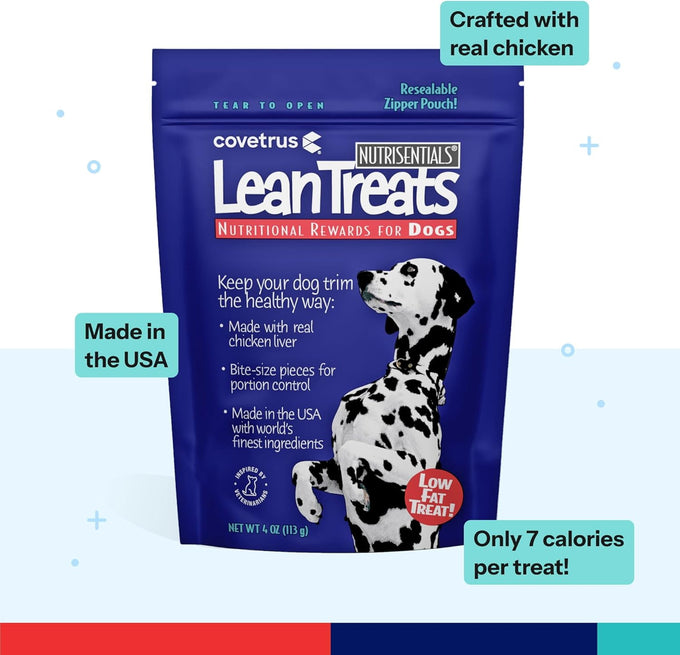 Covetrus Nutrisential Lean Treats for Small & Medium Dogs, Soft Chicken Flavor, 4oz, 6 Pack