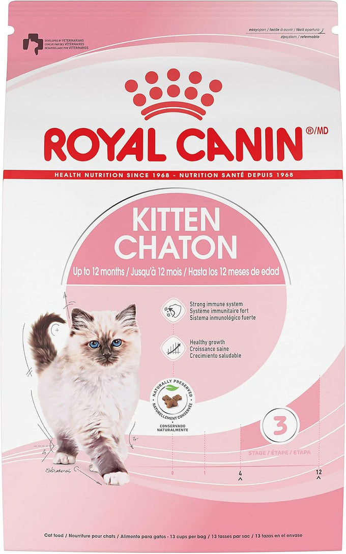 royal canin feline health nutrition kitten dry cat food, 7 lb bag for kittens 4 months to 1 year old
