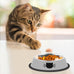 Serentive stainless steel 2-pc non-slip cat food bowls with 7 oz capacity
