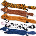 Sharlovy dog squeaky toys 5 pack plush no stuffing crinkle durable pet chew for large medium small puppies