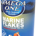 Omega One Garlic Marine Flakes for saltwater fish, 5.3 oz, sinking flakes with omega 3 fatty acids and natural color enhancers