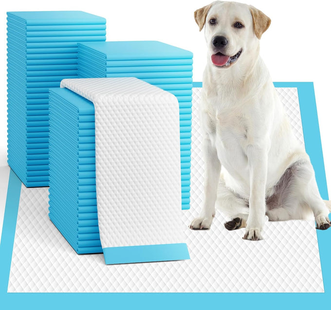 Oomicat Puppy Pads XL 100 count, extra large 34x28 disposable dog training pads with 6-layer leak-proof protection