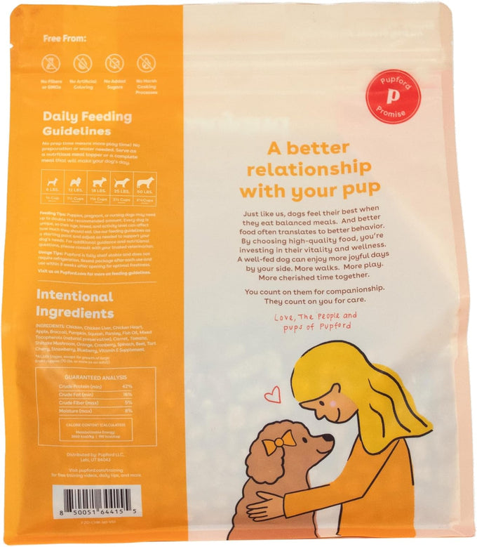 Pupford Freeze-Dried Raw Dog Food, High-Protein, Superfood