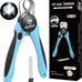 gonicc professional pet nail clippers for large dogs with safety guard and razor sharp blade