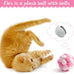 mallmall6 10pcs cat toy set interactive cat toys pack feather teaser wand cat springs mice crinkle balls pink