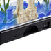 Tetra LED half moon aquarium kit with clear plastic fish tank ideal for betta fish care, small, 1.1 gallons, energy-efficient LED lighting