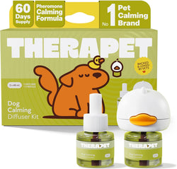 TheraPet MD 60-Day Dog Calming Diffuser Kit with 2-in-1 Pheromone Blend for Stress Relief