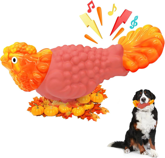 WinTour Tough Dog Toys for Aggressive Chewers, Indestructible Bacon Flavor Chew