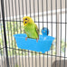 Wontee Bird Bath Mirror Toy for Small Breeds Parrot Canary Budgies Parakeets