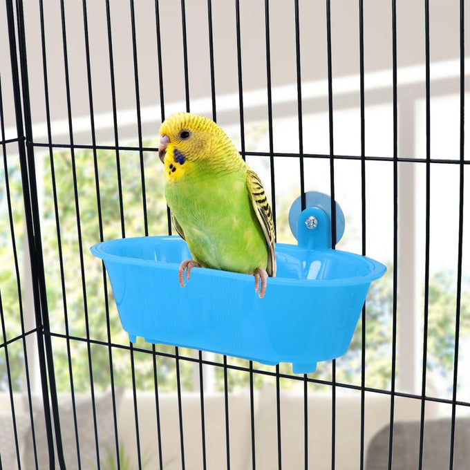 Wontee Bird Bath Mirror Toy for Small Breeds Parrot Canary Budgies Parakeets