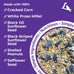 Lyric 20 lb All-Natural Wild Bird Mix with Corn, Nuts, and Sunflower Seeds for Outside Feeders