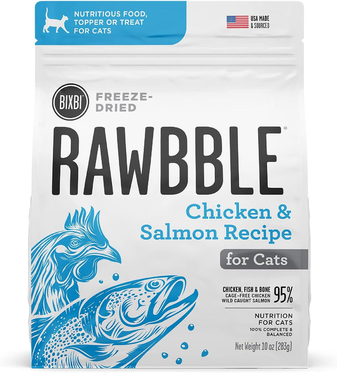 bixbi rawbble freeze dried beef cat food 3.5 oz usa made small batches