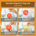 PetDroid Interactive Dog Toys Durable Orange Dog Ball, Small to Large Dogs, USB Rechargeable