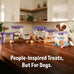 Three Dog Bakery grain-free 'Woof'ers, peanut butter & banana flavor, soft-baked dog treats for puppies, seniors, and all sizes