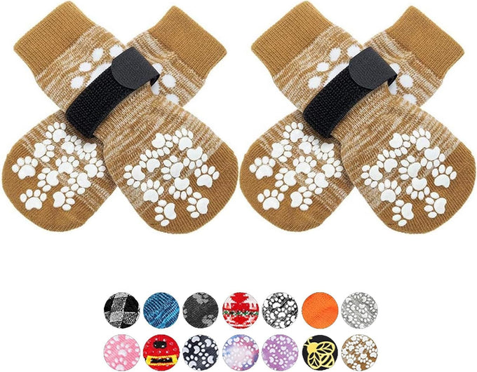 Expwlorer Anti Slip Dog Socks for Small Medium Large Senior Dogs with Traction Control Boots and Paw Protectors