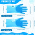 Pecute Heat Resistant Silicone Pet Grooming Gloves with High-Density Teeth, Blue