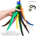 miwoowim 2PCS ultra-long teaser cat toys with 9PCS da bird feather refills, fishing pole toy and feather attachment replacement