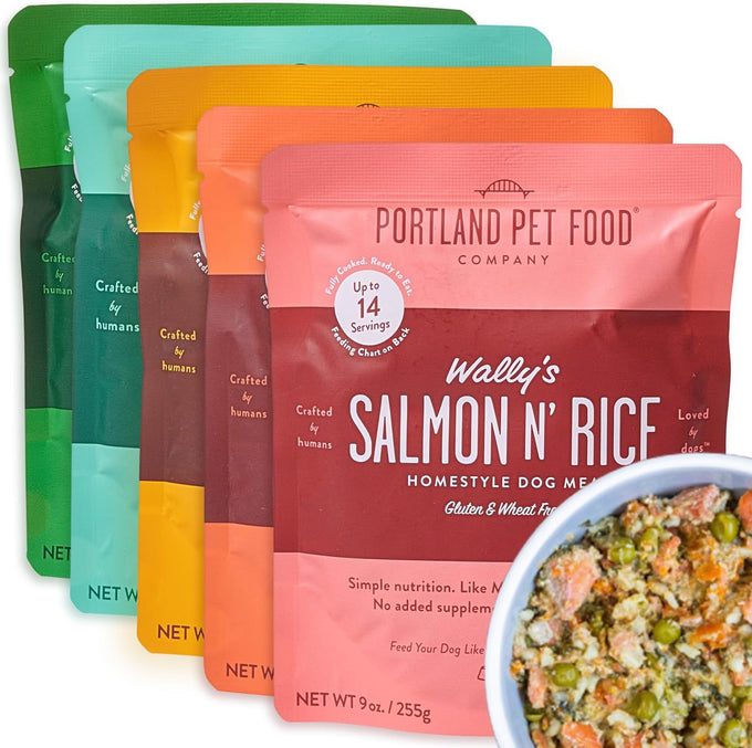 Portland Pet Food Fresh Dog Food Pouches - Gluten-Free Meal Toppers