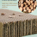 7.3 inch natural corrugated cardboard bird platform toy for parrots and small to medium-sized pet birds