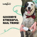 luckytail super quiet low vibration electric dog nail grinder with 2 led lights usb rechargeable 2 speeds small to large pets