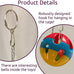 SIMENA Parrot Ball Toy with Bell, Cage Hanging Accessory for Medium to Large Birds, Durable Plastic and Metal, Set of 1