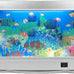 Tokenkuko fake motion fish tank mini aquarium night light with moving fish, tropical decor lamp for kids, US plug