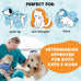 BENCMATE soft inflatable dog cone collar alternative for small medium large dogs and cats, medium, blue