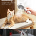 Cat Steam Brush with Release Button, Dual Speed Spray, USB Rechargeable Grooming Supplies for Indoor Cats