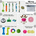 mrsohret 20pcs puppy chew toys for teething dog rope treat balls plush squeaky toys for small medium dogs