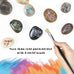pebbles polished gravel natural mixed color stones small decorative river rock stones 2 pounds