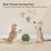 Potaroma Interactive Cat Feather Toy Set, 5 Pcs, Retractable Hanging Kitten Play Chase Exercise Toys