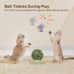 Potaroma Interactive Cat Feather Toy Set, 5 Pcs, Retractable Hanging Kitten Play Chase Exercise Toys