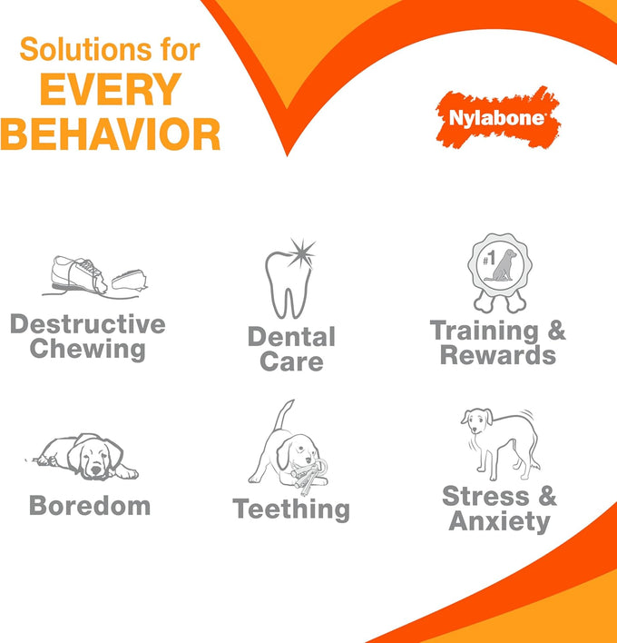 Nylabone Power Chew Toy Bundle for Large Dogs, up to 50 lbs, 3 Pack, Flavor Medley