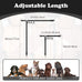 Bwogue 2-packs adjustable nylon dog cat car headrest restraint safety seat belt strap harness