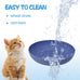8-pack wheat straw cat dishes, shallow wide bowls for indoor outdoor cats, durable, whisker friendly, non-toxic, BPA-free