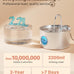 Stainless Steel Cat Fountain 74oz/2.2L for Pets Cats Inside Quiet Water Bowl Dispenser