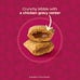 Meow Mix savory chicken flavor gravy bursts dry cat food, 3 lb bag, crunchy kibble with real gravy