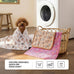 linenlux 1 pack 3 soft fleece dog blankets for puppy cat pet throw 23x16 inches coral velvet