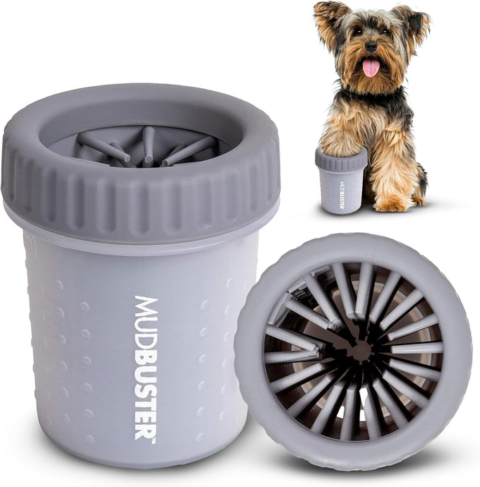 Dexas MudBuster Portable Dog Paw Cleaner, Medium, Blue - Effective Pet Cleaning Solution