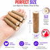 Bonka Bird Toys 1211 Pk6 6-pack natural sola sticks 3 long 1.25 diameter soft chew foraging toy