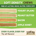 EcoKind Peanut Butter Yogurt Dog Chews - Probiotics, Lactose Free, Grain Free, Natural Dog Treats for All Breeds, USA Made, 25 Chews