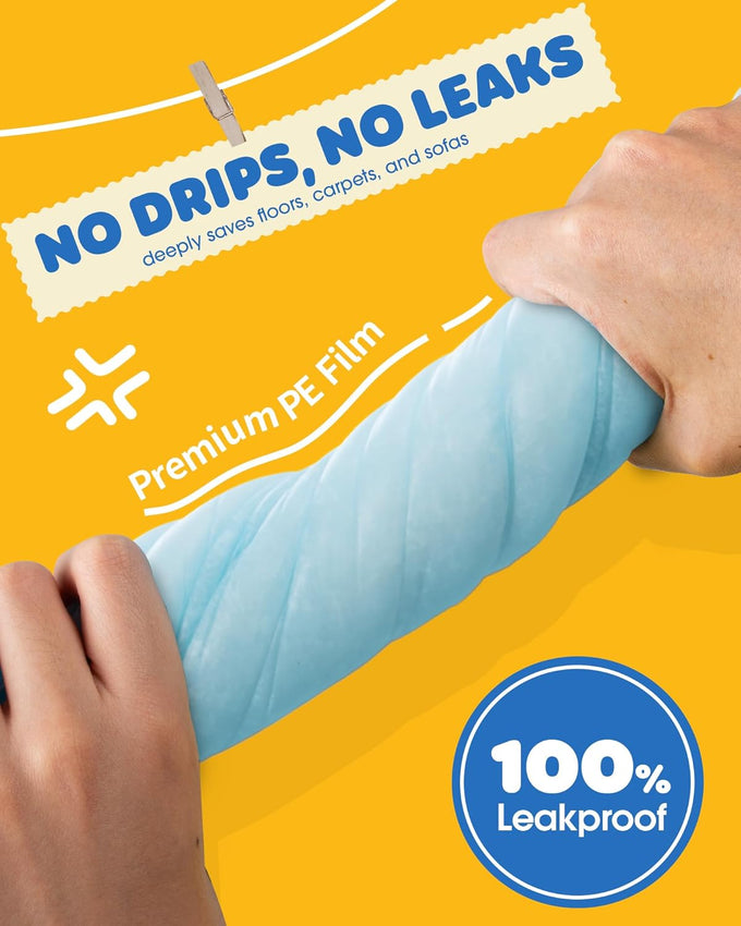 Powools 50-Pack Extra Large Puppy Pads for Dogs with 6-Layer Leakproof Protection and High Absorbency