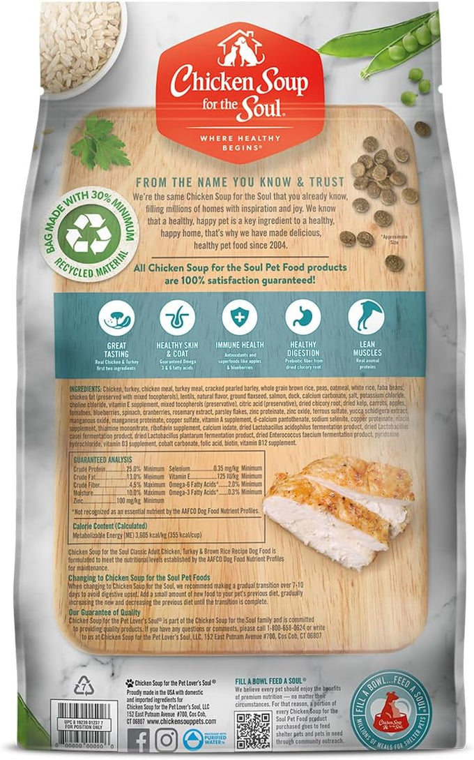 Chicken Soup for the Soul Adult Dry Dog Food, Chicken & Turkey