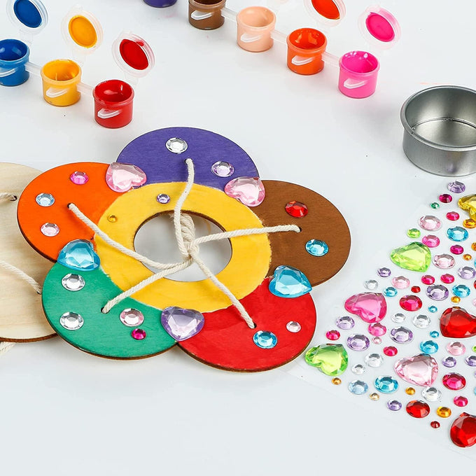 Gooidea Kids DIY Wooden Paint Kits Bird Feeders for Outside, 2-Pack, Spring Outdoor Toys for Boys & Girls Age 3-5, 4-8, 8-12