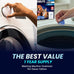Washing machine cleaner tablets - pet hair removal, odor elimination, septic tank safe, HE compatible