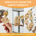 16 Pack Natural Balsa Wood Bird Chew Toys for Medium Birds, Softest Wood, Safe Chewing Toys