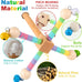 360°Rotating Bird Perch for Parrots, Wooden Stand for Small to Medium-sized Birds, 2-in-1 Cage and Tabletop Toy